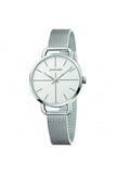 Calvin Klein Even White Dial Silver Mesh Bracelet Watch for Women - K7B23126