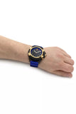 Versace Icon Active Chronograph Black Dial Blue Rubber Strap Watch For Men  VEZ700521