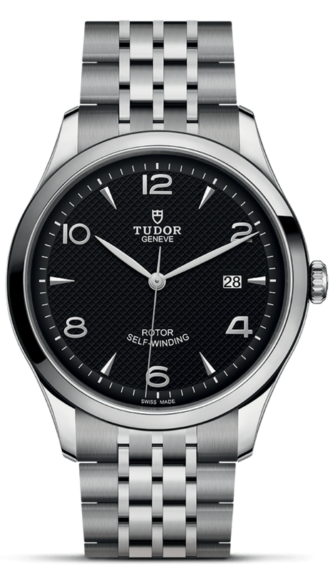 Tudor 1926 Automatic Black Dial Silver Steel Strap Watch for Men - M91650-0002