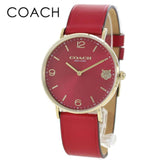 Coach Perry Red Dial Red Leather Strap Watch for Women - 14503867