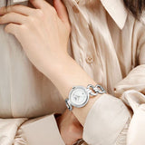 Tissot T Trend Flamingo Mother of Pearl Dial Silver Steel Strap Watch for Women - T094.210.11.116.00