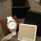 Michael Kors Runway White Dial White Steel Strap Watch for Women - MK5237