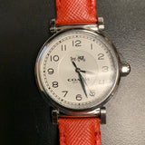 Coach Madison White Dial Red Leather Strap Watch for Women - 14502407