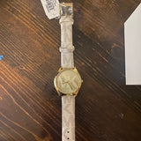 Michael Kors Jaycie Quartz Gold Dial White Leather Strap Watch for Women - MK2861