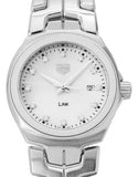 Tag Heuer Link Quartz Diamonds Mother of Pearl Dial Silver Steel Strap Watch for Women - WBC1312.BA0600