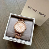 Michael Kors Argyle Quartz Rose Gold Dial Rose Gold Steel Strap Watch For Women - MK3156