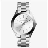 Michael Kors Slim Runway Silver Dial Silver Steel Strap Watch For Women - MK4502