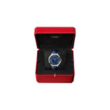 Cartier Ballon Bleu De Cartier Blue Dial Blue Leather Strap Watch for Men - WSBB0027