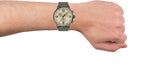 Tissot T Sport Chrono XL Beige Dial Green Nylon Strap Watch for Men - T116.617.37.267.00