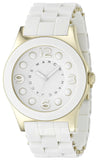 Marc Jacobs Dress White Dial White Steel Strap Watch for Women - MBM2500