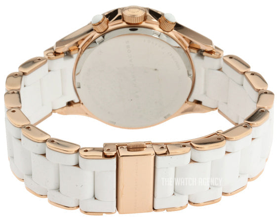 Marc by Marc Jacobs‎ Women\'s Rock Chronograph White Dial Strap Watch MBM2547 Marc Jacobs Rock Chronograph White Dial White Silicone Strap  main image 3