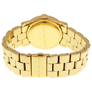Marc Jacobs Amy Blue Dial Gold Steel Strap Watch for Women - MBM3303
