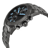 Marc Jacobs Larry Chronograph Black Dial Gunmetal Grey Steel Strap Watch for Men - MBM5031