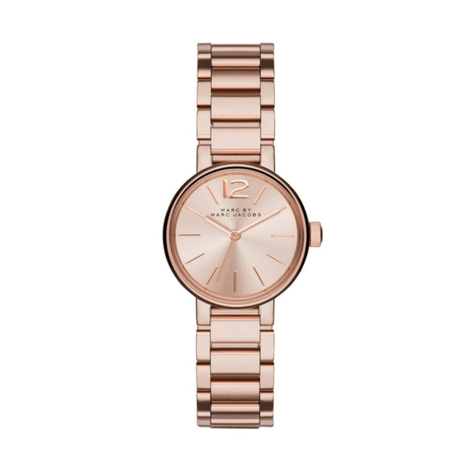 Marc Jacobs Peggy Rose Gold Dial Rose Gold Steel Strap Watch  display picture 3