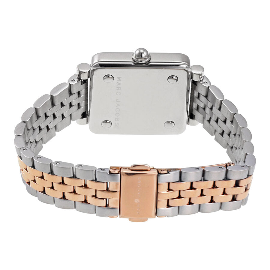 Marc Jacobs Vic Silver Dial Two Tone Steel Strap Watch for Women