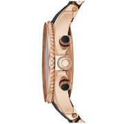 Marc Jacobs Rock Chronograph Black Dial Black Silicone Strap Watch for Women - MBM2553
