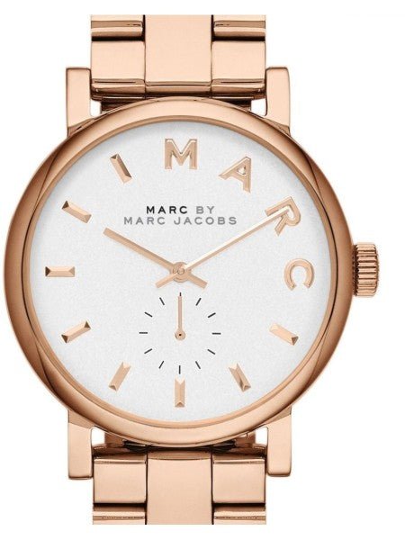 Marc Jacobs Baker White Dial Rose Gold Steel Strap Watch for  display picture 3
