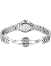 Marc Jacobs Tether Transparent Silver Dial Silver Steel Strap Watch for Women - MBM3416