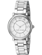 Marc Jacobs Roxy White Dial Silver Steel Strap Watch for Women - MJ3525