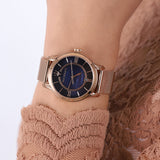 Maserati Epoca Blue Dial Rose Gold Mesh Strap Watch For Women - R8853118503