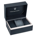Maserati SFIDA Chronograph Blue Dial Two Tone Steel Strap Watch For Men - R8873640012