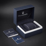 Maserati Ingegno Chronograph Brown Dial Brown Leather Strap Watch for Men - R88771639001