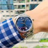 Longines Master Collection Automatic 40mm Blue Dial Silver Steel Strap Watch untuk Pria - L2.793.4.97.6