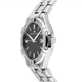 Maurice Lacroix Aikon Venturer Black Dial Silver Steel Strap Watch for Men - AI1008-SS002-331-1