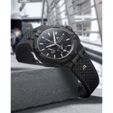 Maurice Lacroix Aikon Chronograph Limited Edition Black Dial Black Leather Strap Watch for Men - AI1018-PVB01-337-1