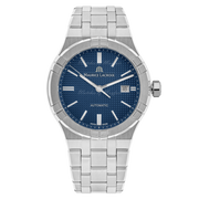 Maurice Lacroix Aikon Automatic Blue Dial Silver Steel Strap Watch For Men - AI6008-SS002-430-1