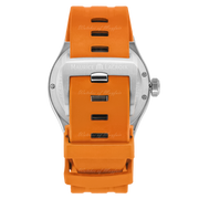 Maurice Lacroix Aikon Limited Edition Automatic Date Orange Dial Silver Steel Strap Watch For Men - AI6008-SS00F-530-1