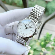 Maurice Lacroix Eliros Date White Dial Silver Steel Strap Watch for Women - EL1094-SS002-150-1