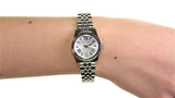 Michael Kors Lexington Quartz White Dial Silver Steel Strap Watch For Women - MK3228