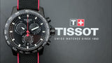 Tissot Supersport Chrono Giro D'Italia Black Dial Black Nylon Strap Watch for Men - T125.617.37.051.00