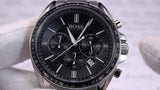 Hugo Boss Driver Chronograph Black Dial Silver Steel Strap Watch For Men - 1513080