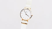Daniel Wellington Classic Petite Dover White Dial White Nylon Strap Watch For Women - DW00100311