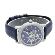 Emporio Armani Luigi Chronograph Blue Dial Blue Leather Strap Watch For Men - AR60011