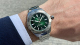 Tag Heuer Aquaracer Professional 200 Automatic Green Dial Silver Steel Strap Watch for Men - WBP2115.BA0627