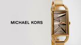 Michael Kors Empire Analog Gold Dial Gold Steel Strap Watch for Women - MK4840