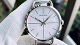 Calvin Klein Even Quartz White Dial Silver Steel Strap Watch for Women - K7B21126