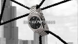 Emporio Armani Classic Analog Black Dial Silver Steel Strap Watch For Men - AR0369