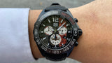 Tag Heuer Formula 1 Indy 500 Edisi Terbatas Chronograph Black Dial Black Rubber Strap Watch untuk Pria - CAZ101AD.FT8024