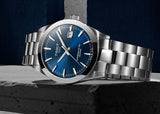 Jam Tangan Pria Tissot Gentlemen Powermatic 80 Silicium Blue Dial Silver Steel Strap - T127.407.11.041.00