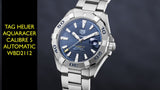 Tag Heuer Aquaracer Automatic Blue Dial Silver Steel Strap Watch for Men - WBD2112.BA0928