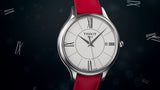 Tissot Bella Ora Jam Tangan Tali Kulit Hitam Dial Putih Bulat Untuk Wanita - T103.210.16.018.00