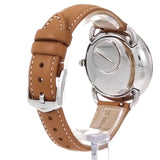 Fossil Tailor Date-Day Quartz Blue Dial Brown Leather Strap Watch for Women - ES4257