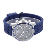 Guess Fleet Chronograph Black Dial Blue Rubber Strap Watch for Men - W0971G2