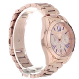 Michael Kors Bradshaw Chronograph Rose Gold Dial Rose Gold Steel Strap Watch For Women - MK6321