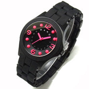 Marc Jacobs Pelly Black Dial Black Silicone Strap Watch for Women - MBM2517