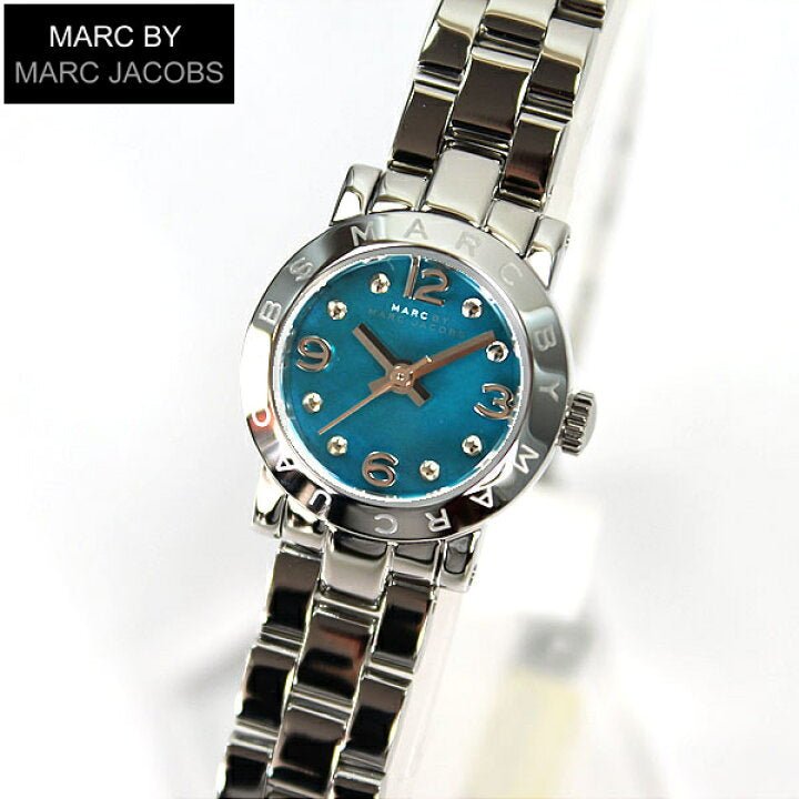 Marc Jacobs Amy Blue Dial Silver Steel Strap Watch for Women